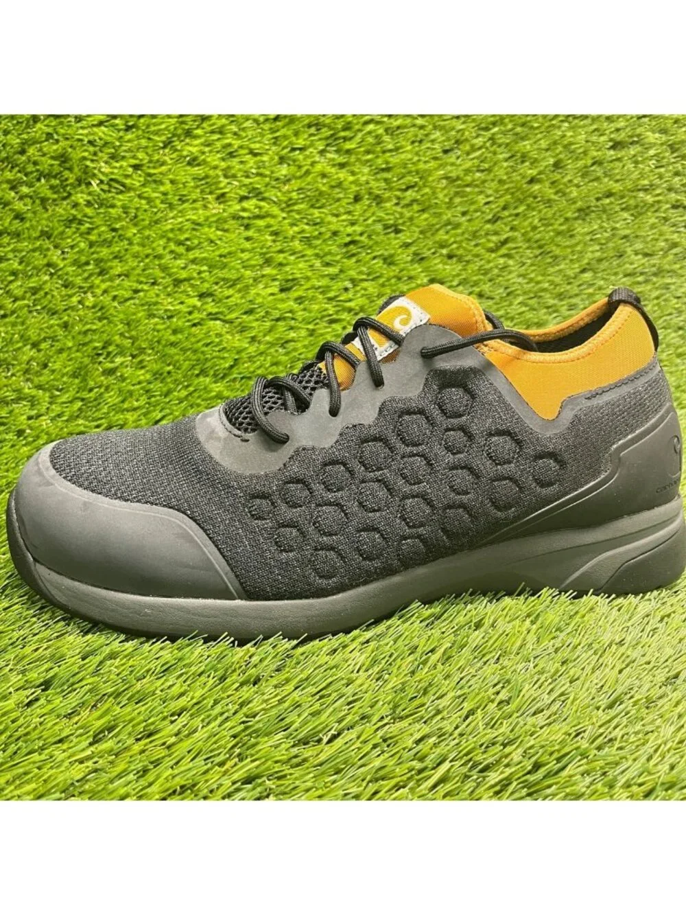 Carhartt Force Mens Size 10 Black Nano Composite Toe Lace Up Safety Work Shoes